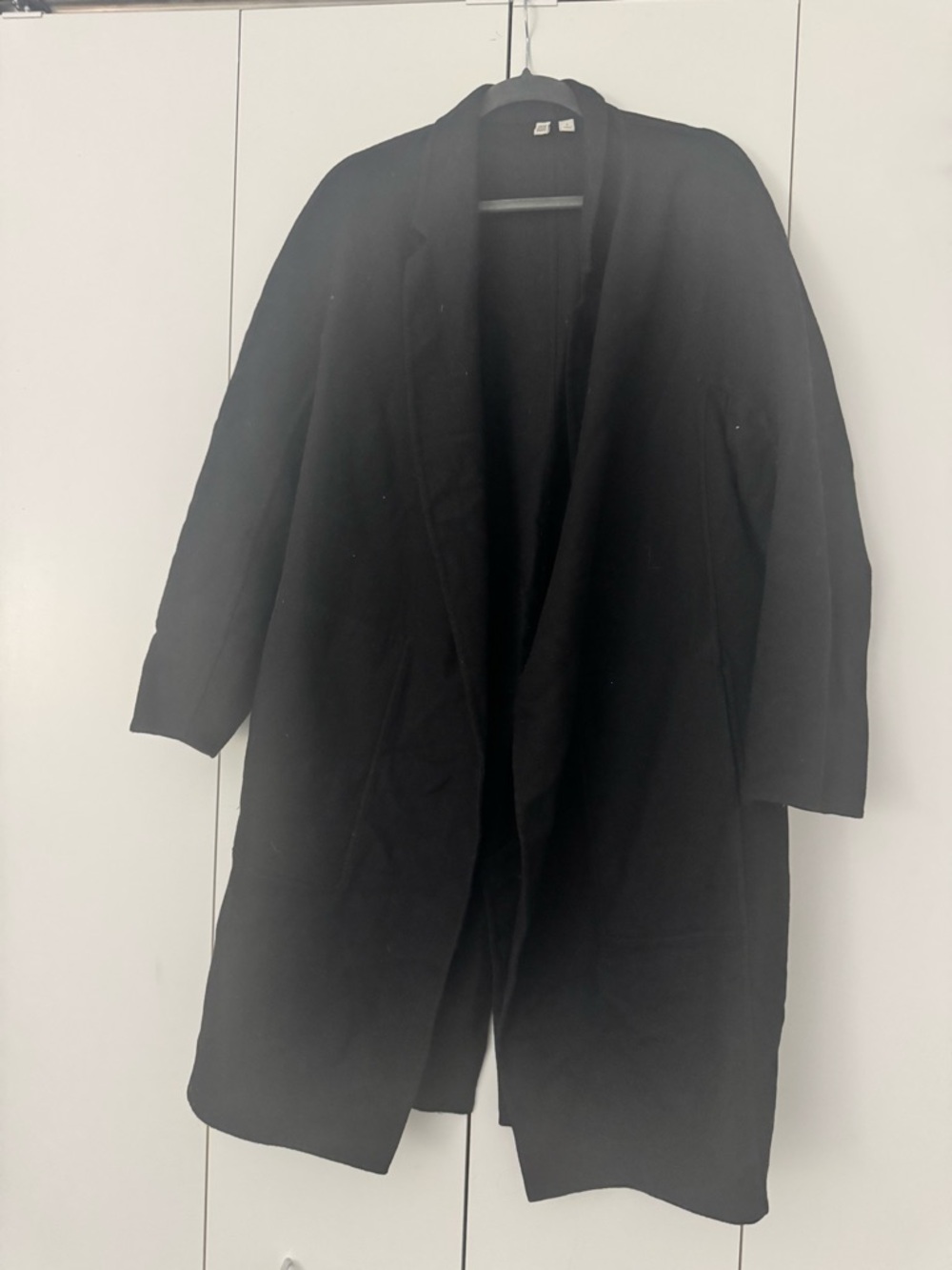 Uniqlo Black Wool belted coat